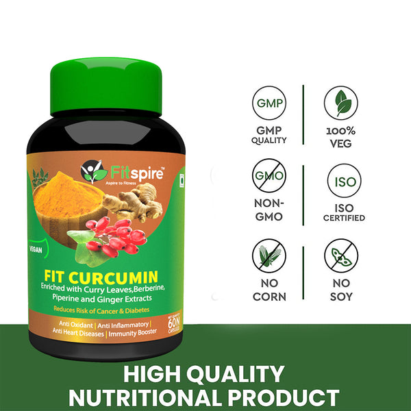 Fit Curcumin Immunity Booster - 60 Capsules